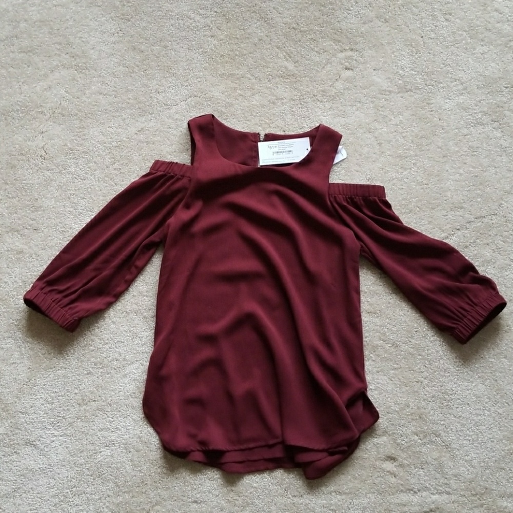 Cold shoulder shirt